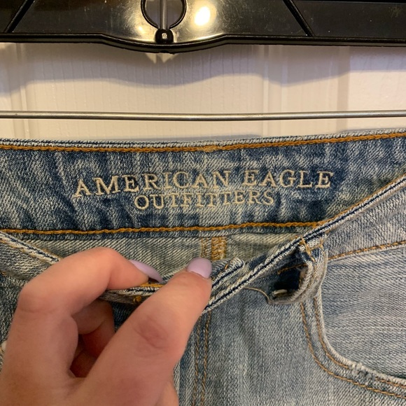 AE High Rise Shortie Denim Shorts - Picture 3 of 4